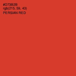 #D73B2B - Persian Red Color Image