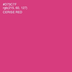 #D73C7F - Cerise Red Color Image