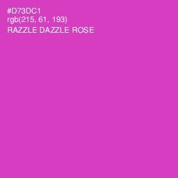#D73DC1 - Razzle Dazzle Rose Color Image