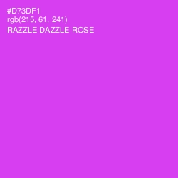 #D73DF1 - Razzle Dazzle Rose Color Image