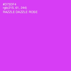 #D73DF4 - Razzle Dazzle Rose Color Image