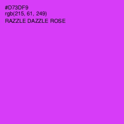#D73DF9 - Razzle Dazzle Rose Color Image