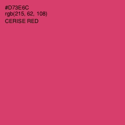 #D73E6C - Cerise Red Color Image