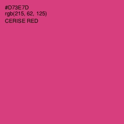 #D73E7D - Cerise Red Color Image