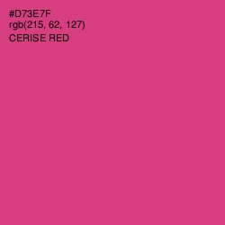 #D73E7F - Cerise Red Color Image