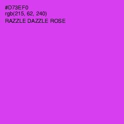 #D73EF0 - Razzle Dazzle Rose Color Image