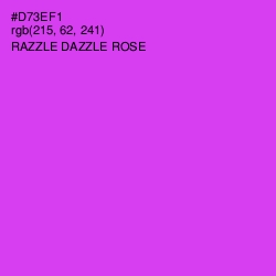 #D73EF1 - Razzle Dazzle Rose Color Image