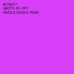 #D73EF7 - Razzle Dazzle Rose Color Image