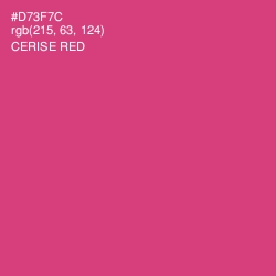 #D73F7C - Cerise Red Color Image