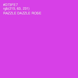 #D73FE7 - Razzle Dazzle Rose Color Image