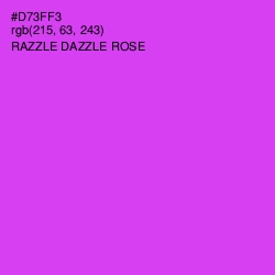 #D73FF3 - Razzle Dazzle Rose Color Image