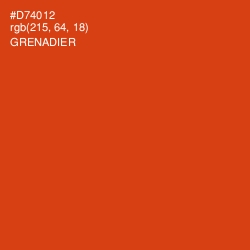 #D74012 - Grenadier Color Image