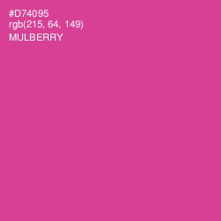 #D74095 - Mulberry Color Image