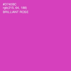 #D740BC - Brilliant Rose Color Image