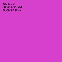 #D740CD - Fuchsia Pink Color Image