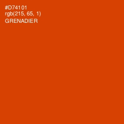 #D74101 - Grenadier Color Image