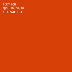 #D74108 - Grenadier Color Image