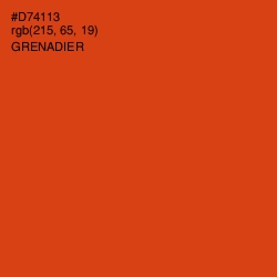 #D74113 - Grenadier Color Image
