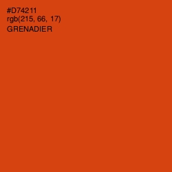 #D74211 - Grenadier Color Image