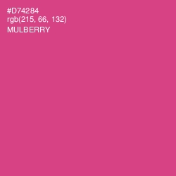 #D74284 - Mulberry Color Image