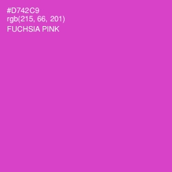 #D742C9 - Fuchsia Pink Color Image