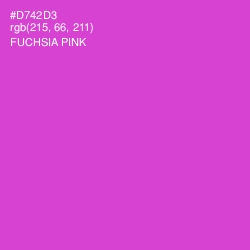 #D742D3 - Fuchsia Pink Color Image