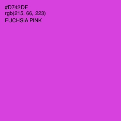 #D742DF - Fuchsia Pink Color Image