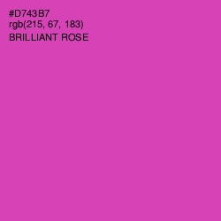 #D743B7 - Brilliant Rose Color Image