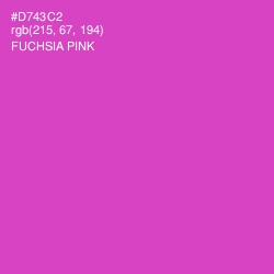 #D743C2 - Fuchsia Pink Color Image