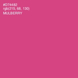 #D74482 - Mulberry Color Image