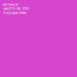 #D744CD - Fuchsia Pink Color Image