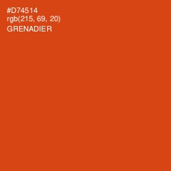 #D74514 - Grenadier Color Image