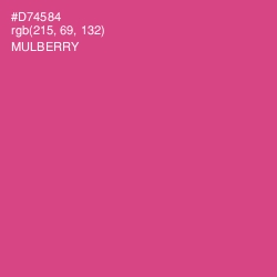 #D74584 - Mulberry Color Image