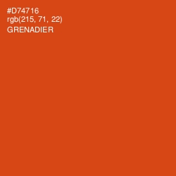 #D74716 - Grenadier Color Image