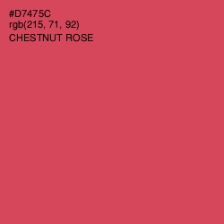 #D7475C - Chestnut Rose Color Image