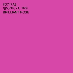 #D747A8 - Brilliant Rose Color Image