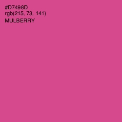 #D7498D - Mulberry Color Image