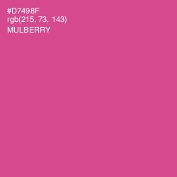 #D7498F - Mulberry Color Image