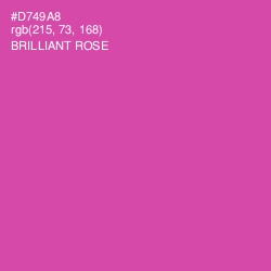 #D749A8 - Brilliant Rose Color Image