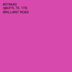 #D749AD - Brilliant Rose Color Image