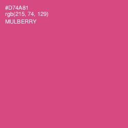 #D74A81 - Mulberry Color Image