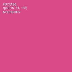 #D74A85 - Mulberry Color Image