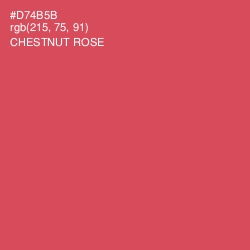 #D74B5B - Chestnut Rose Color Image