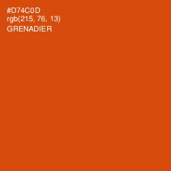 #D74C0D - Grenadier Color Image