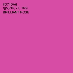 #D74DA6 - Brilliant Rose Color Image