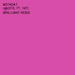 #D74DA7 - Brilliant Rose Color Image