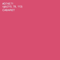 #D74E71 - Cabaret Color Image