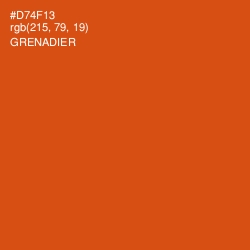 #D74F13 - Grenadier Color Image