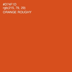 #D74F1D - Orange Roughy Color Image