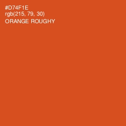 #D74F1E - Orange Roughy Color Image
